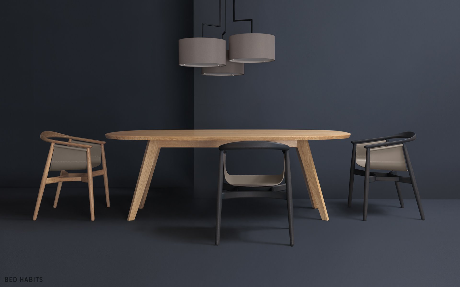 Designtable Cena BedHabits serieZ 16